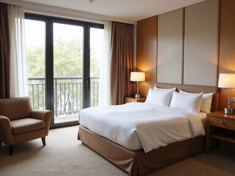Chambre d'hôte élégante avec lit confortable