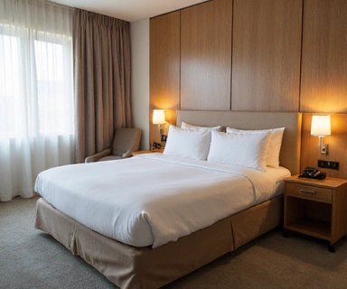 Vue intérieure d'une chambre standard