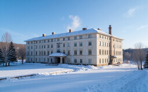 Sanatorium sous la neige